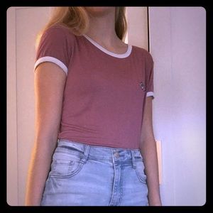 "yep" mauve graphic tee